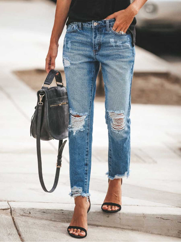 Casual Ripped Jeans